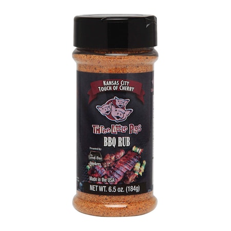 Three Little Pigs Three Little Pigs Kansas City Touch of Cherry BBQ Rub 6.5 oz OW85130-6